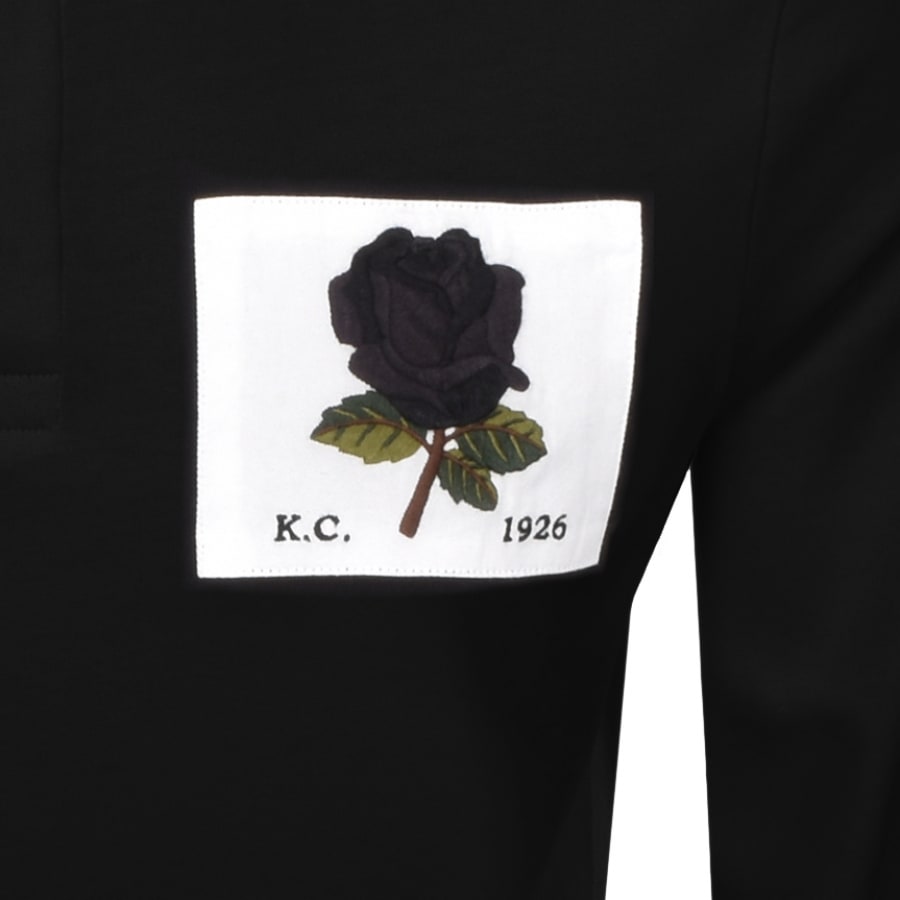 Alternative Image for ProductKent And Curwen Rugby Long Sleeved Polo Black3